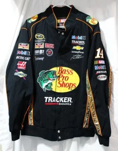 Nascar JH Design Tony Stewart #14 Bass Pro Tracker Men's Size L Racing Jacket - Picture 1 of 8