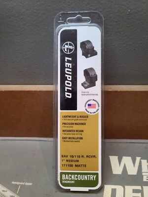 Leupold 171100 Savage 10/110 RCVR MEDIANO Back Country Integral 2 Piezas 1" MONTAJE Foto 1 de 4