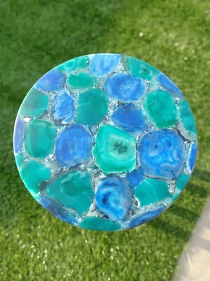 Agate Table Top / Agate Table Top / Semi Precious Stone Table Top , Home Gifts - Image 1 of 4