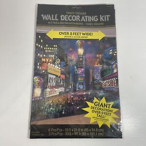 New Years Eve Times Square Scene Decoration Kit 8x9 Feet