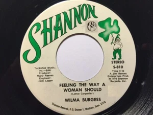 Wilma Burgess – Feeling The Way A Woman Should / I'll Always Love The Days 45 - Picture 1 of 1