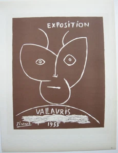 Exposición Pablo Picasso Vallauris 1955 Litografía Original Maestros de l'Ecole 1959 - Imagen 1 de 2