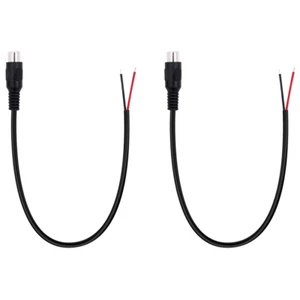 2 Pack Speaker Wire RCA Female Plug Jack Connector Adapter to Bare Wire Open End - Picture 1 of 11
