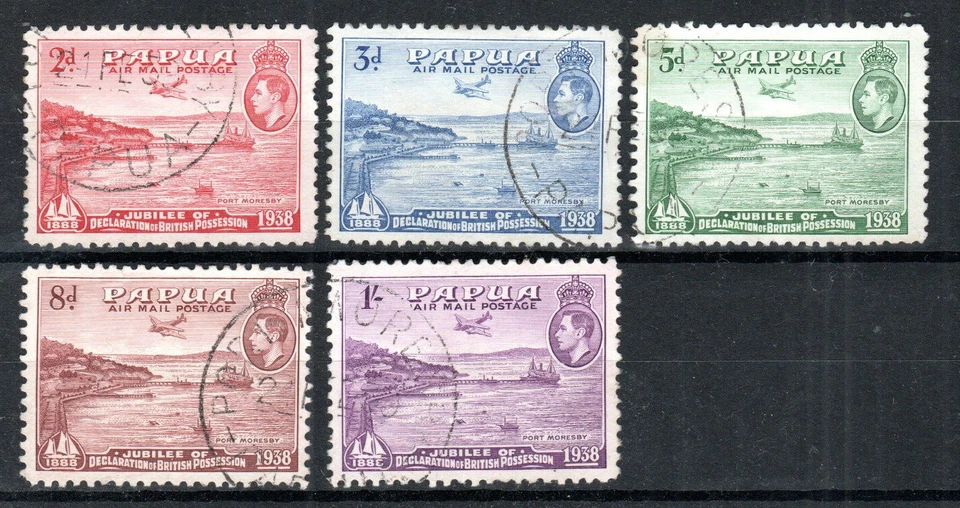 Papúa (Nueva Guinea Británica) 1936 Air SG 158-62 FU CDS Foto 1 de 1