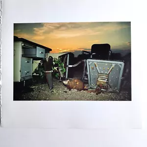 Book Plate Norfleet 1988 5-1/8 X 7-5/8 Woodchuck and abandoned office furniture - Picture 1 of 2
