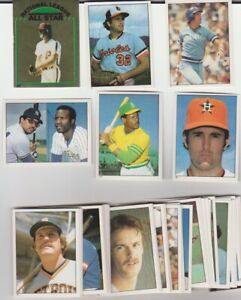 1981 Topps Baseball Stickers SET BREAK singles - stars, commons, Hall of Famers