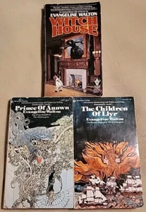 WITCH HOUSE Evangeline Walton 1979 1st Ballantine Edition & Mabinogion 1 & 2 LOT - Picture 1 of 13