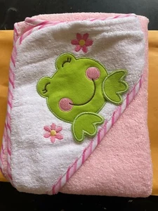 Baby Hooded Towel Pink - Picture 1 of 2