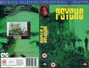 PSYCHO (1960) ANTHONY PERKINS - JANET LEIGH - ALFRED HITCHCOCK - U.K. VHS + CARD - Picture 1 of 1