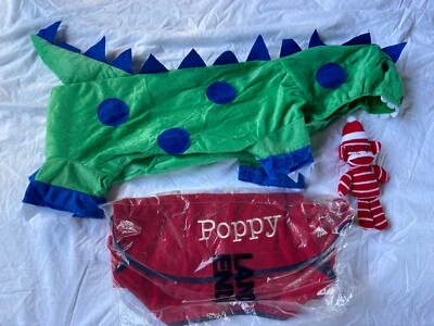 Lote para Cães Grandes Suéter Vermelho, Roupa de Halloween de Dragão, Brinquedo de Macaco Estridente - Imagem 1 de 4