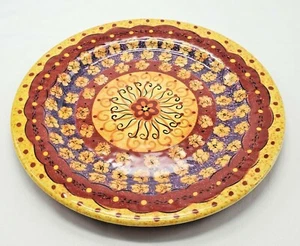 Pier 1 "Helena" Hand Painted Earthenware 8.75" Salad Plate Discontinued, NEW - Picture 1 of 4