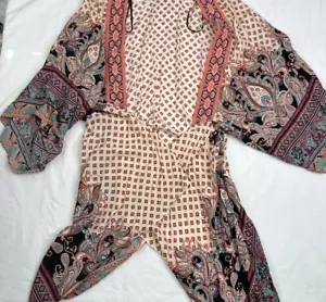 Forever 21 Boho Festival Kimono Midi Staubtuch - Gr. SM A051223 - Bild 1 von 3