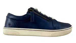 Born Paloma Women’s Sneakers Blue Navy Leather Low Top Size 6M - Picture 1 of 7