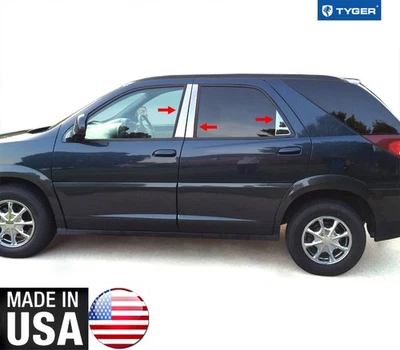 TYGER For 02-07 Buick Rendezvous 6PC Stainless Steel Chrome Pillar Post Trim Foto 1 de 4