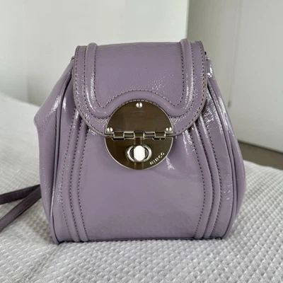 Mimco Bag Turnlock Crossbody Handbag Off Beat Lilac Purple Silver - image 1 of 4