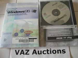 MICROSOFT WINDOWS 98 FULL VERSION OPERATING SYSTEM MS WIN =BRAND NEW SEALED= - Picture 1 of 3