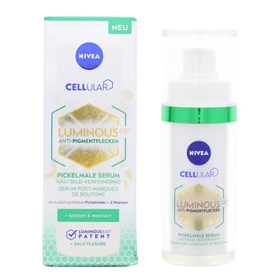 NIVEA Luminous  Anti Pigmentflecken Gesichtsserum 30ml mit Thiamidol - Bild 1 von 4