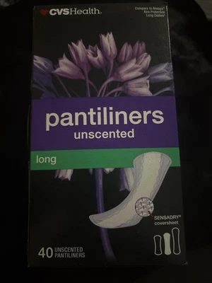 Pantiliners largos sin perfume CVS Health. Caja 40ct Foto 1 de 3