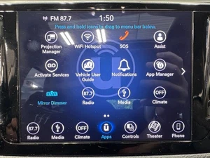 18-20 Chrysler Pacifica OEM 8.4' Radio Display Screen / Bezel Tested 68316174AB - Picture 1 of 20