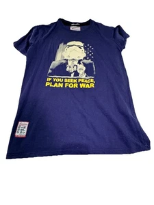 Storm Trooper T Shirt You Seek Peace Plan For War Ferino Red Label XL Navy Rare - Picture 1 of 7