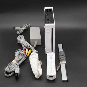 Consola Nintendo Wii RVL-001 Gamecube con controlador Motion Plus y cables probados!! - Imagen 1 de 10