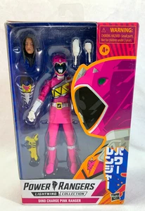 Hasbro Lightning Collection Modellino Dino Charge Pink Power Ranger 6" MMPR - Foto 1 di 6
