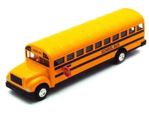 MK Large 8.5 inch Yellow School Bus DieCast Toy Car Model with Pull Back and ... - Picture 1 of 1