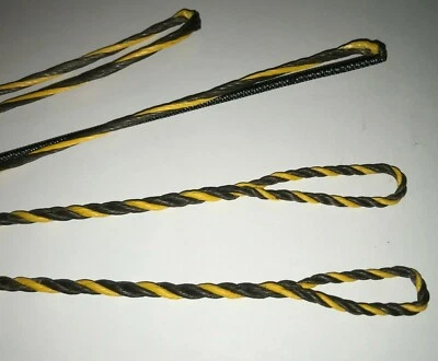 62" Actual Length LONGBOW FLEMISH BOW STRING FAST FLIGHT Brown / Yellow Archery  - Image 1 of 2