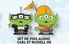 Pin Disney Alien x Carl et Russell La-haut OE 2024 Disneyland Paris Pin's DLP