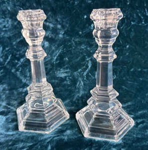 MINT Tiffany and Company 8" Pair of Candlesticks w/ Original Box, Never Used - Picture 1 of 9