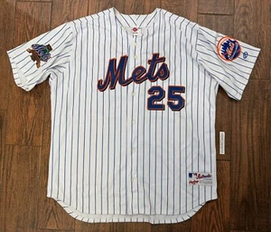 Camiseta a Rayas 100% Auténtica Rawlings New York Mets Home Talla 52 - Personalizada - Imagen 1 de 13