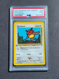Pokemon PSA 9 1ST EDITION HOOTHOOT 60/111 NEO GENESIS SET NON HOLO - MINT - Picture 1 of 2