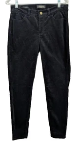 Talbots Pants Womens 4P Black Flawless 5-Pocket Velvet Jegging Stretch Ankle Y2K - Picture 1 of 16