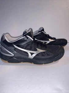 Mizuno Womens Wave Super Sonic Volleyball Shoes Black V1GC184003 Lace Up 9.5 - Picture 1 of 9