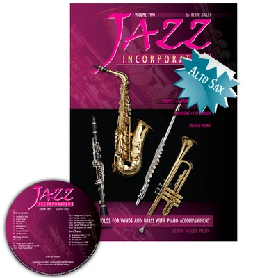 Jazz Incorporated Vol 2 for Alto Saxophone Book and CD Sheet Music Kerin Bailey - Image 1 of 4