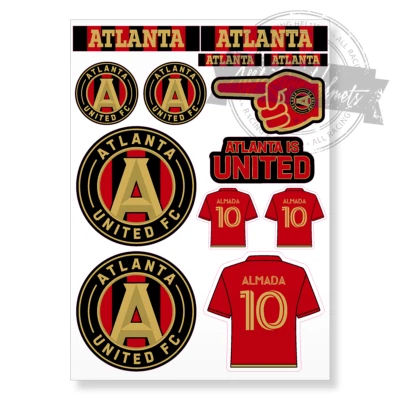 Atlanta United FC MLS Soccer A4 Printed Vinyl Decal Sticker High Quality Kit New - Image 1 of 4