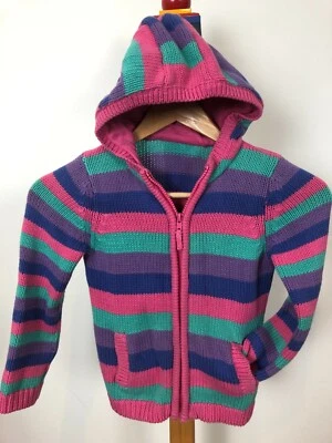 Mothercare striped hoodie size 4-5 100% cotton - image 1 of 4