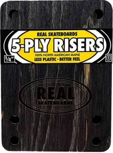 Echtholz 5 Ply Skateboard Truck Riser Pads 1/4" Universal 2er Set - Bild 1 von 1