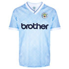 Manchester City 1988 Retro Football Shirt 100% POLYESTER Men's