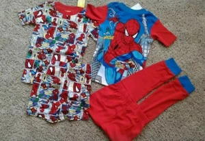 MARVEL COMIC 2 Pair Pajama PJ SLEEPWEAR SET SPIDERMAN Medium 8 M DISNEY Shorts - Bild 1 von 3