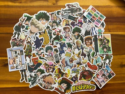 🍀 50 My Hero Academia Design Aufkleber Sticker für z.B. Laptop Handy Skateboard - Bild 1 von 2