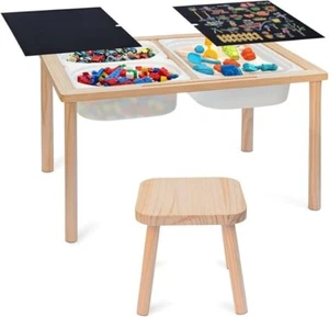 Palmer Sensory Tisch für Kleinkind 5 in 1 Aktivitätstisch aus Holz - Bild 1 von 5