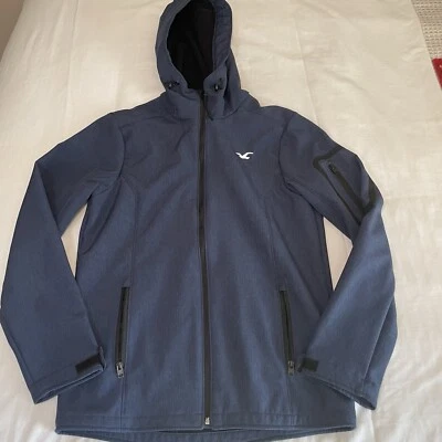 Hollister California Hooded All-Weather Blue Jacket Coat Men’s Size Small Casual - Image 1 of 4