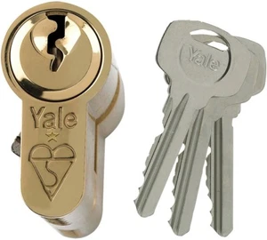 YALE AS Cilindro Euro Antiattacco 35/10/35 (80mm) Max Sicurezza TS007 OTTONE - Foto 1 di 3