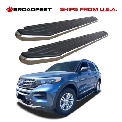 estriberas de aluminio de 5" R11 peldaños laterales barra pedal para Ford Explorer 2020-2023 Foto 1 de 4