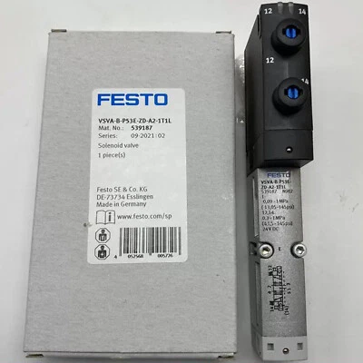 1PC New FESTO VSVA-B-P53E-ZD-A2-1T1L 539187 Solenoid Valve Free Shipping - Image 1 of 3