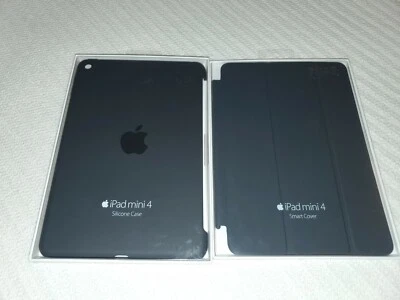 Apple iPad Mini 4 Funda Silicona (MKLK2ZM/A) y Smart Cover (MKLV2ZM/A) Paquete Foto 1 de 4