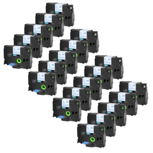 20PK TZ253 TZe-253 Blue on White Lable Tape Compatible For Brother PT-P700 P750W - Picture 1 of 9