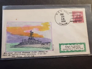 Escort Destroyer USS FINCH DER-328 Naval Cover 1959 USS LUCE DD-522 Cachet - Picture 1 of 2