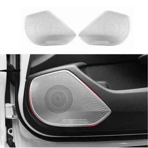 2Pcs Silver Titanium Inner Door Speaker Frame Cover For Honda Accord 2018-2022 - Foto 1 di 5